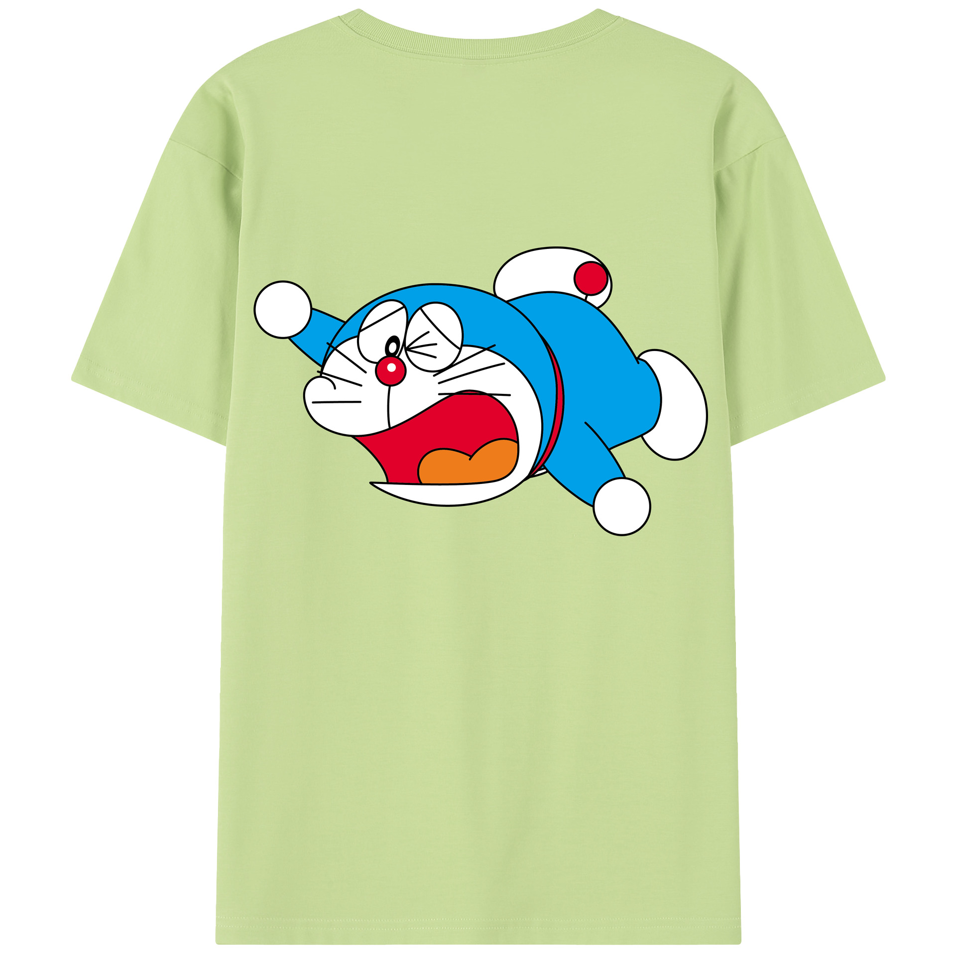 （画像用） ドラえもん Doraemon 綿100％半袖Tシャツ（背面プリント）